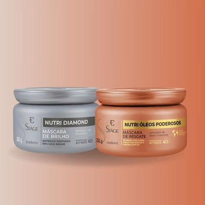 KIT SIÀGE MASCARAS NUTRI ÓLEOS PODEROSOS + NUTRI DIAMOND