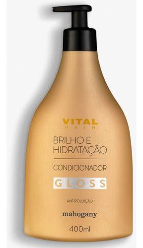 Condicionador Vital Hair Gloss Hidratação E Brilho 400 Ml
