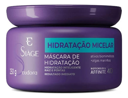 SIAGE MASCARA CAPILAR HIDRATACAO MICELAR 250g