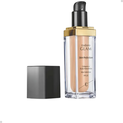 BASE LÍQUIDA GLAM SKIN PERFECTION 30ML - ESCOLHA A COR