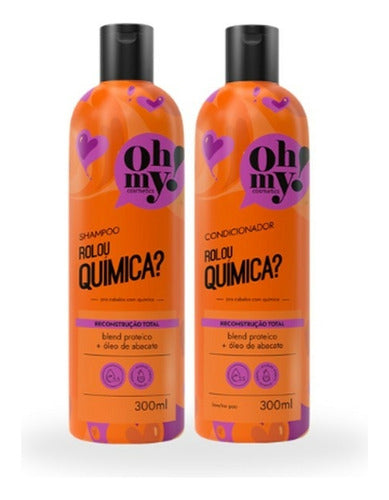 COMBO OHMY! ROLOU QUIMICA? : SHAMPOO 300ML + CONDICIONADOR 300ML