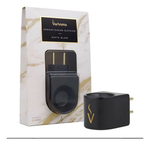 AROMATIZADOR ELÉTRICO BIVOLT MATTE BLACK VIA