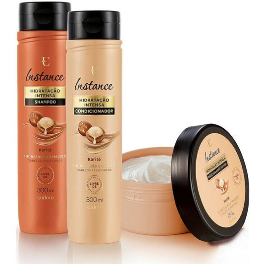 COMBO INSTANCE KARITE SHAMPOO 300ML + CONDICIONADOR 300ML + MÁSCARA 200G