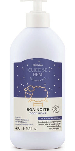 BOTICARIO LOÇÃO DESODORANTE HIDRATANTE CORPORAL CUIDE-SE BEM BOA NOITE 400ML