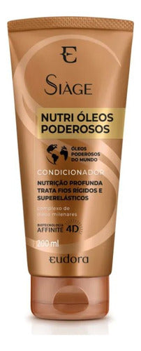 KIT SIÀGE NUTRI ÓLEOS PODEROSOS SHAMP + CONDIC + MASC +BOLSA
