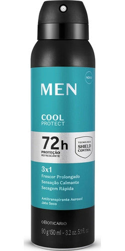 BOTICÁRIO DESODORANTE ANTITRANSPIRANTE AEROSOL MEN COOL PROTECT 90G