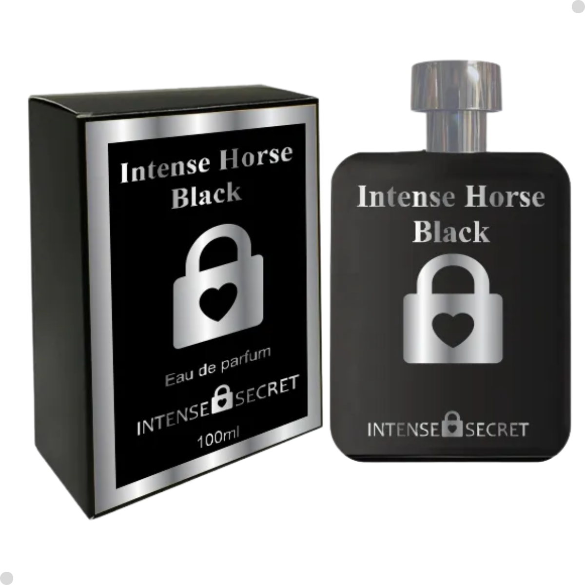 COLONIA MASCULINA 100ML INTENSE SECRET HORSE BLACK ( FERRARI BLACK)