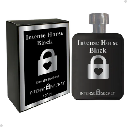 COLONIA MASCULINA 100ML INTENSE SECRET HORSE BLACK ( FERRARI BLACK)