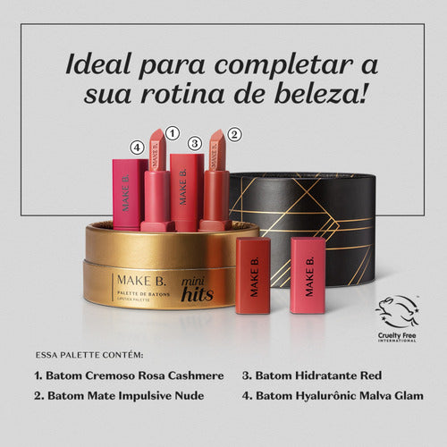 BOTICARIO PALETTE DE BATONS MAKE. B MINI HITS 5G