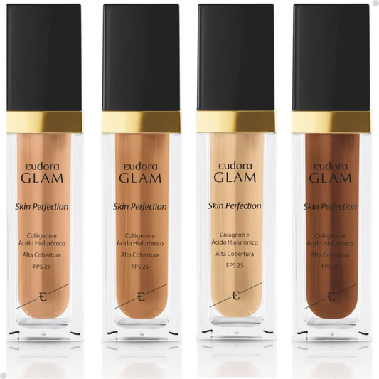 BASE LÍQUIDA GLAM SKIN PERFECTION 30ML - ESCOLHA A COR