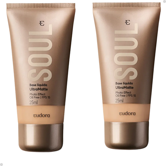 BASE LÍQUIDA SOUL ULTRA MATTE 25ML - ESCOLHA A COR