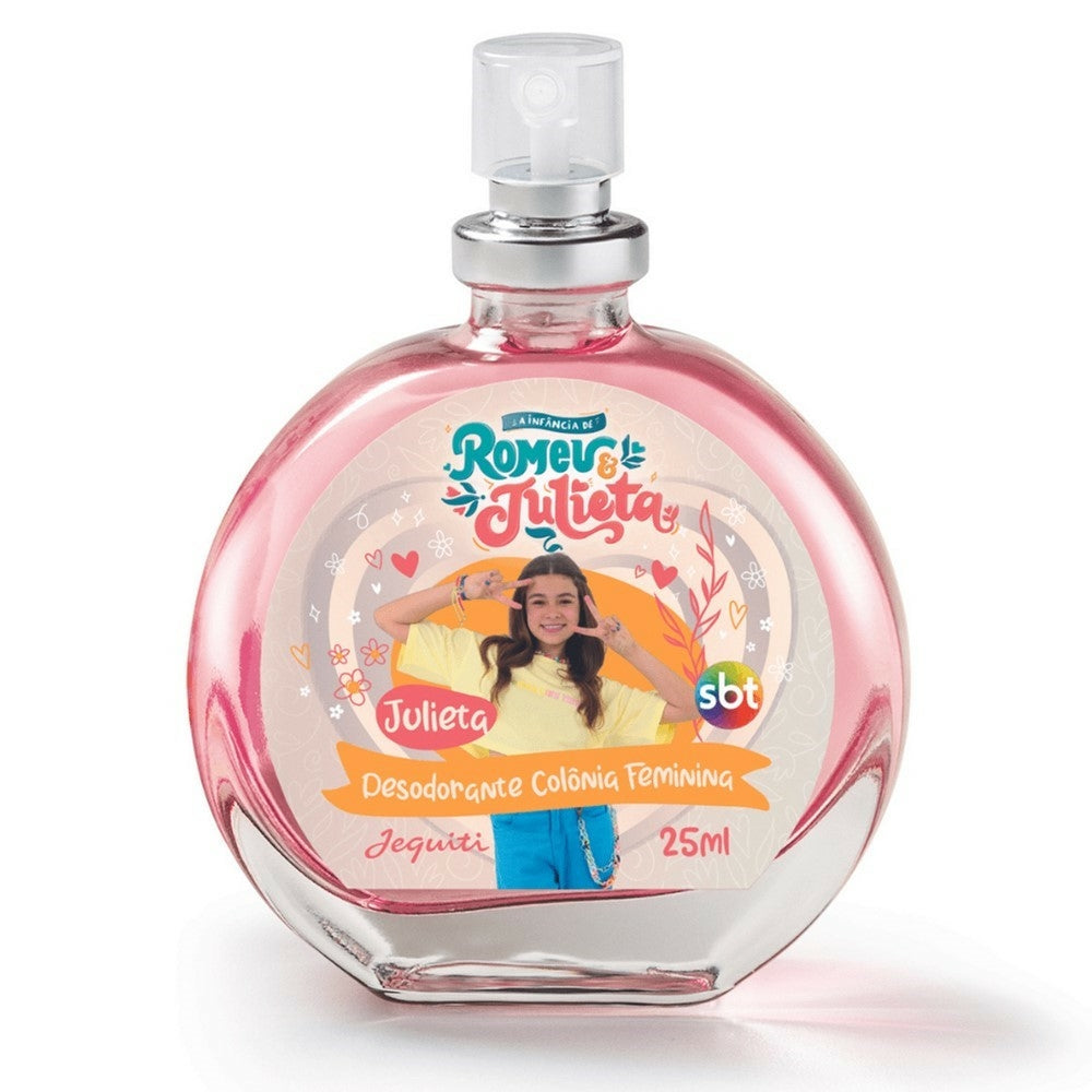 DESODORANTE COLONIA FEMININA JEQUITI A INFANCIA DE ROMEU E JULIETA, 25 ML.