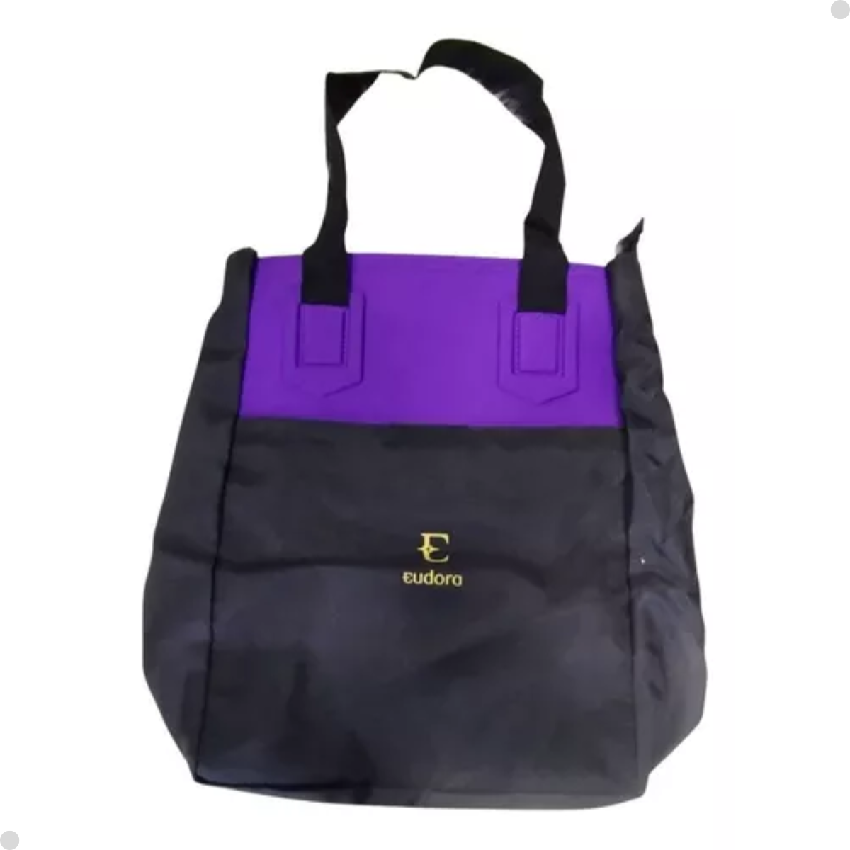 BOLSA EUDORA PRETA E ROXA