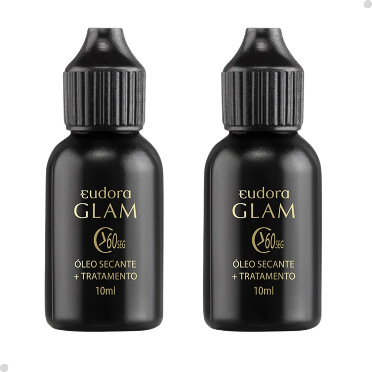 Kit 2 Eudora Glam Óleo De Secagem Instantânea Para Esmalte