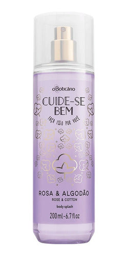 BOTICARIO BODY SPLASH CUIDE-SE BEM ROSA E ALGODÃO 200ML