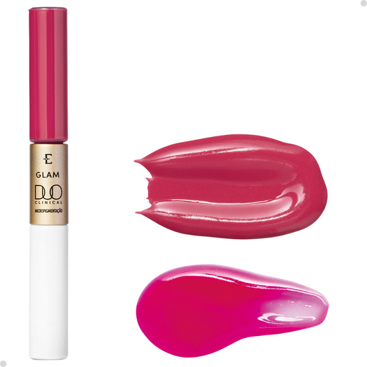 BATOM LÍQUIDO PINK ÚNICO EUDORA GLAM DUO CLINICAL 3,5G