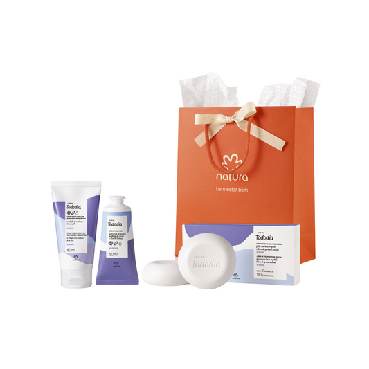 Presente Natura Tododia Algodão Cuidado Essencial (3 produtos)