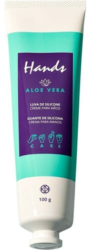 HINODE LUVA DE SILICONE ALOE VERA CREME PARA AS MÃOS HANDS 100G