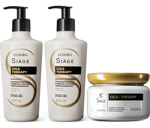 KIT SIAGE CICA THERAPY SHAMP 400ML CONDIC 400ML MASC 250G
