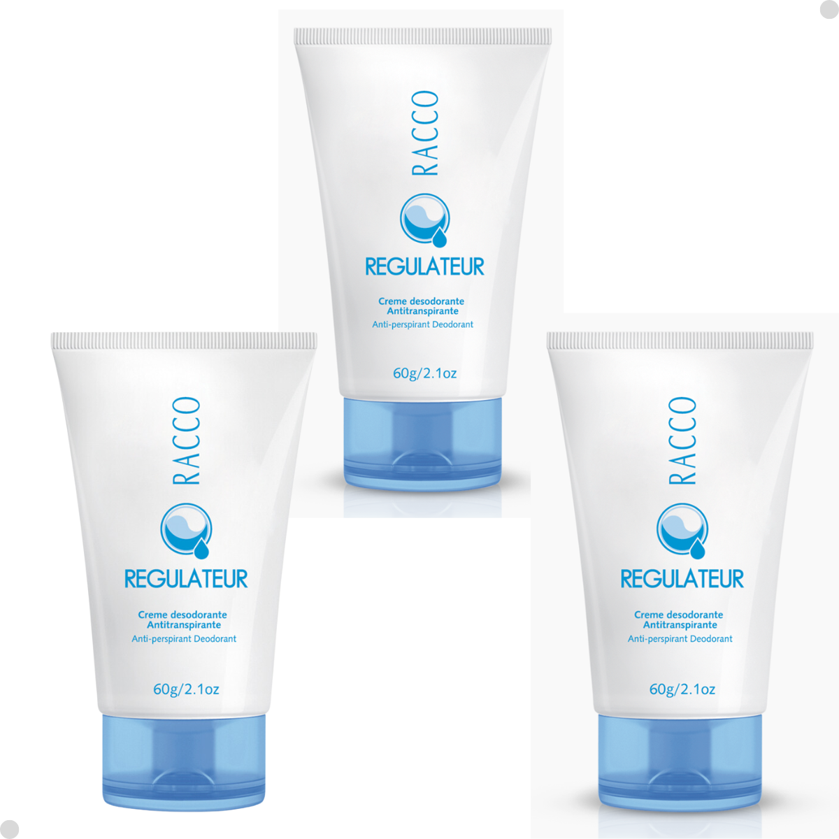 CREME DESODORANTE ANTITRANSPIRANTE 60G SEM CHEIRO RACCO REGULATEUR