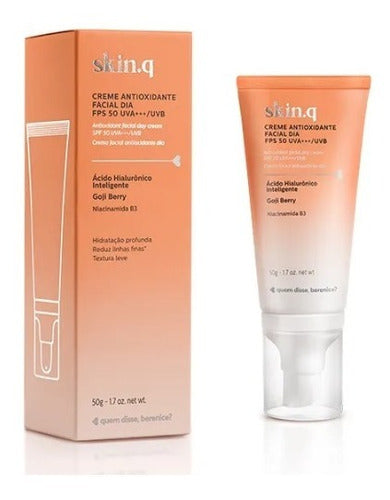 CREME HIDRATANTE FACIAL DIA ANTIOXIDANTE FPS 50 SKIN.Q