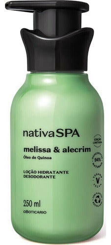 LOÇÃO HIDRATANTE DESODORANTE CORPORAL NATIVA SPA MELISSA E ALECRIM 250ML