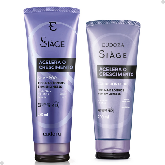 Kit Siàge Acelera o Crescimento: Shamp 250 + Cond 200ml