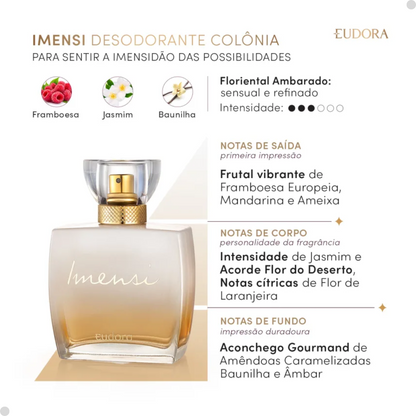 Combo Imensi Colônia 100ml + Body Spray 100ml