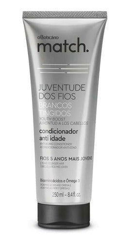 CONDICIONADOR ANTI-IDADE MATCH JUVENTUDE DOS FIOS BRANCOS TINGIDOS 250ML