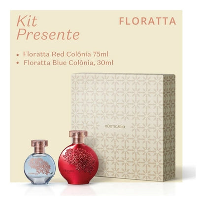 ESTOJO FLORATTA NATAL 22 FLORATTA RED 75ML E FLORATTA BLUE 30ML