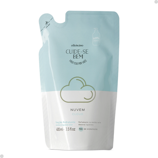REFIL LOÇÃO HIDRATANTE DESODORANTE CORPORAL CUIDE-SE BEM NUVEM 400ML