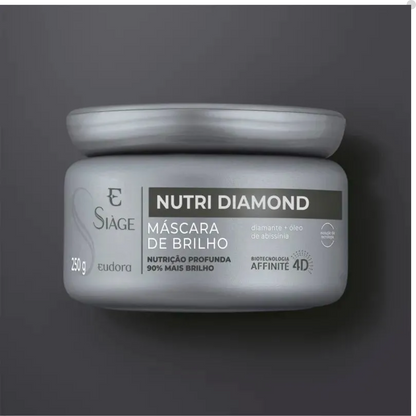 MÁSCARA CAPILAR DE BRILHO SIÀGE NUTRI DIAMOND 250G