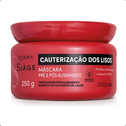 KIT CAPILAR SIAGE: 1 NUTRI ROSE E 1 CAUTERIZAÇÃO DOS LISOS
