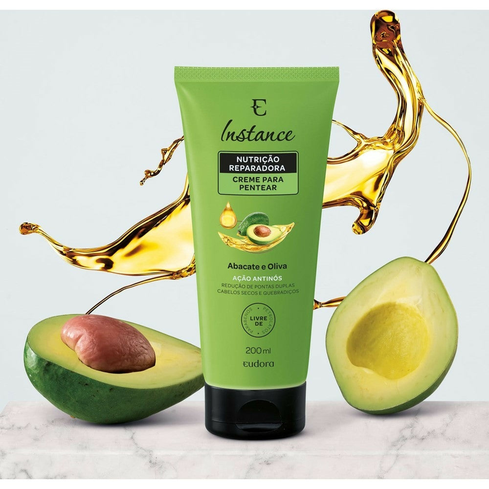 CREME PARA PENTEAR NUTRIÇÃO REPARADORA INSTANCE ABACATE E OLIVA 200ML