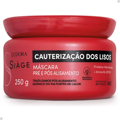 KIT SIAGE CAUTERIZACAO DOS LISOS: SHAMP + COND + MASCARA