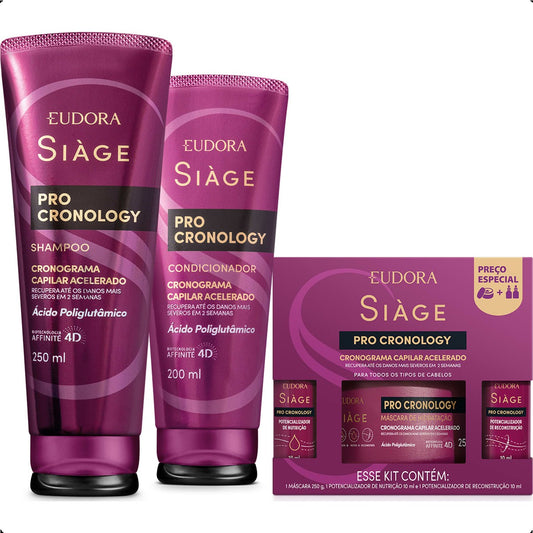 KIT PRO CRONOLOGY: SHAMPOO + COND + KIT CRONOGRAMA CAPILAR