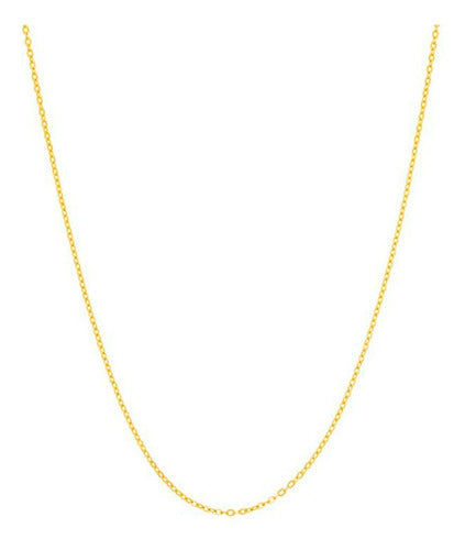 CORDÃO ROMMANEL FOLHEADO A OURO FIO CADEADO BATIDO - TAM.50 5303085000