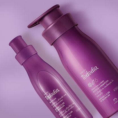 KIT CREME NUTRITIVO E BODY SPLASH TODODIA AMEIXA E FLOR DE BAUNILHA (2 PRODUTOS)