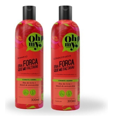 COMBO OHMY! ERA FORÇA QUE ME FALTAVA! : SHAMPOO 300ML + CONDICIONADOR 300ML