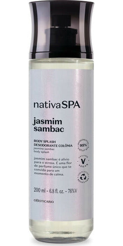 BODY SPLASH DESODORANTE COLÔNIA NATIVA SPA JASMIM SAMBAC 200ML