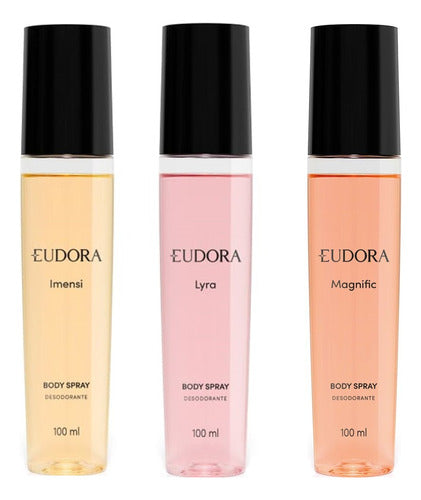 Kit 3 Body Spray Eudora Imensi + Magnific + Lyra - Eudora