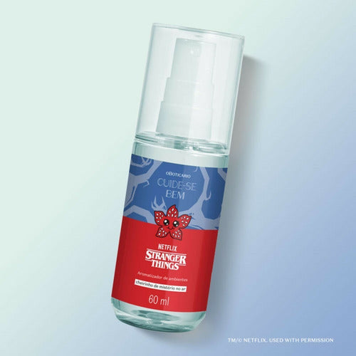 AROMATIZADOR DE AMBIENTE CHEIRINHO DE MISTÉRIO NO AR CUIDE-SE BEM STRANGER THINGS 60ML