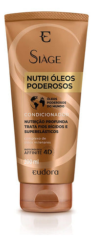 KIT SIÀGE NUTRI ÓLEOS SHAMP + COND + MASC + ELIXIR + BOLSA