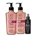 Eudora Kit Siáge: Shampoo Nutri Rosé 400ml + Condicionador Nutri Rosé 400ml + Leave-in Resgate Imediato 100ml