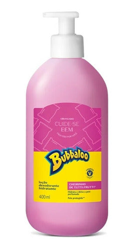 LOÇÃO DESODORANTE HIDRATANTE CORPORAL CUIDE-SE BEM BUBBALOO TUTTI FRUTTI 400ML