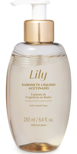 BOTICÁRIO SABONETE LÍQUIDO ACETINADO LILY 250ML