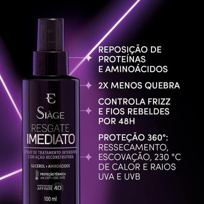 EUDORA SPRAY CAPILAR SIÀGE RESGATE IMEDIATO 100ML V. ANTIGA