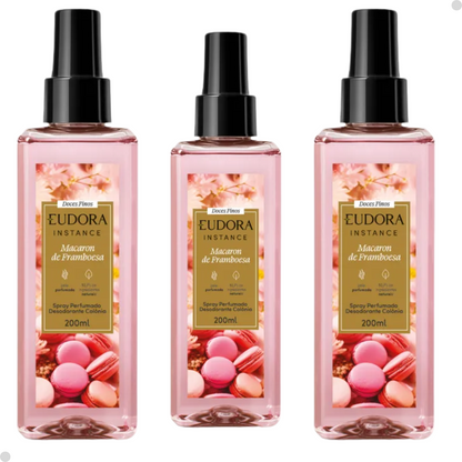 DESODORANTE COLÔNIA SPRAY INST MACARON DE FRAMBOESA 200ML