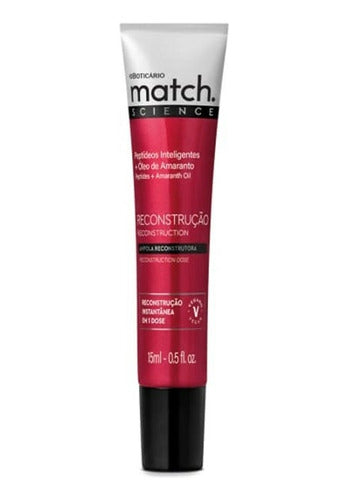 AMPOLA CAPILAR MATCH SCIENCE RECONSTRUÇÃO 15ML