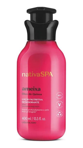 LOÇÃO HIDRATANTE DESODORANTE CORPORAL NATIVA SPA AMEIXA 400ML